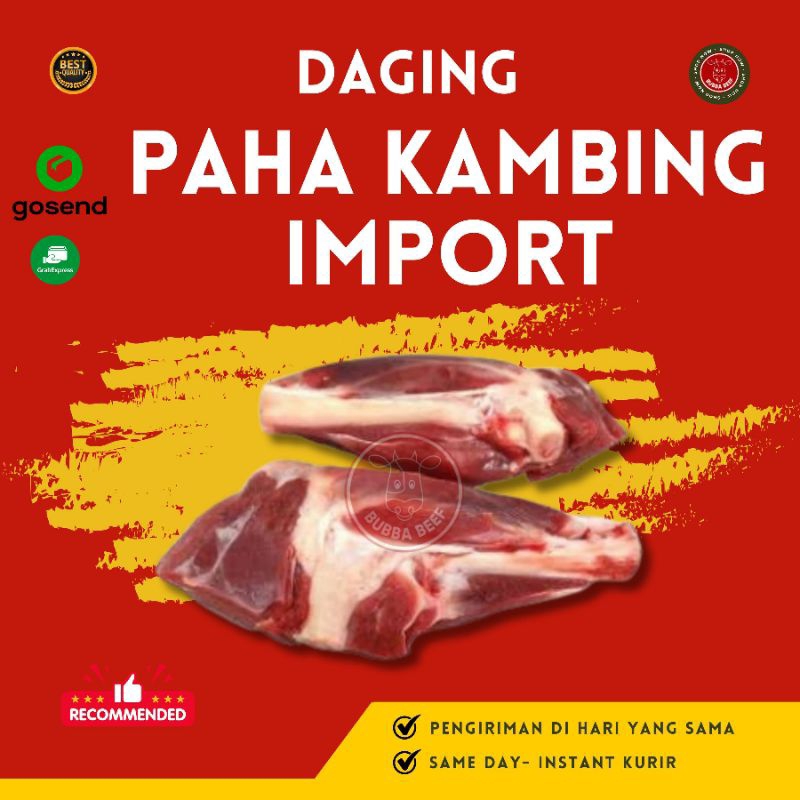 

Daging Paha Kambing Import 500gr | Daging Sate Kambing | Daging Kambing Potong | Daging Kambing Halal | Daging Kambing Frozen