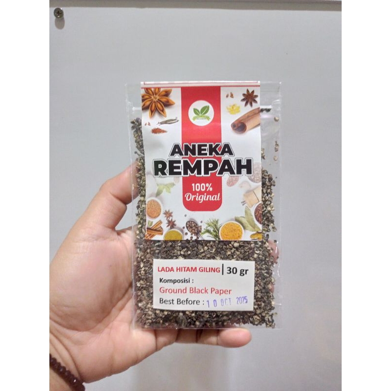 

Aneka rempah lada hitam giling 30gr