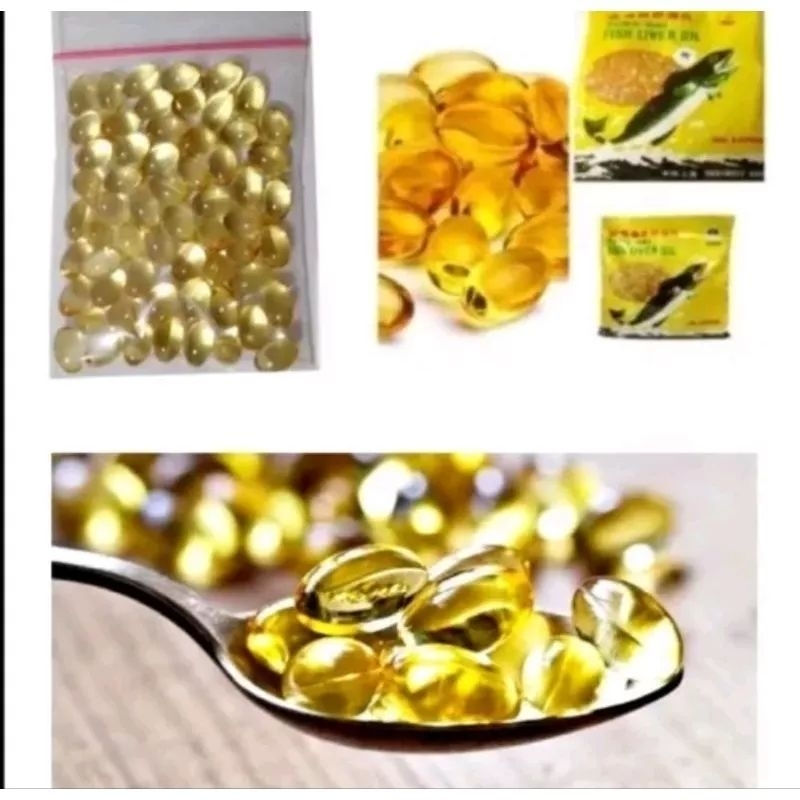 Tung Hai Fish Liver Oil Original SSA Minyak Ikan Hrg Ecer 25 Butir / Minyak Ikan Untuk Kucing Ayam D