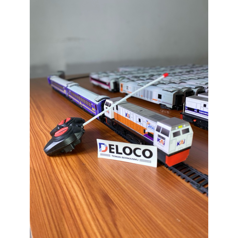 paket Rangkaian murah Mainan Kereta Api Indonesia RC,Kereta api mainan Remot control,Lokomotif cc206