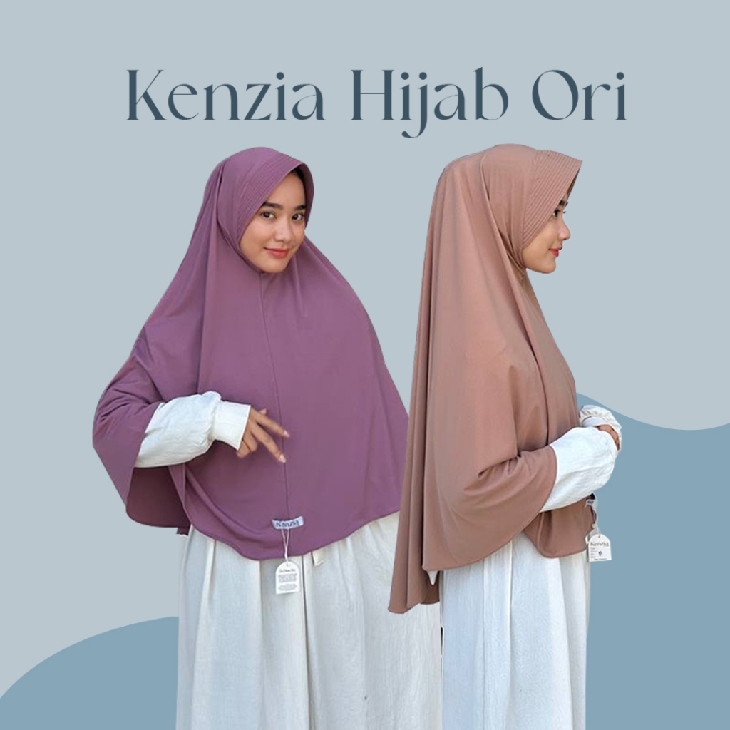 Jibab Khimar Jumbo Syari Bergo Raisa Size XL Jersey Premium BY KENZIA