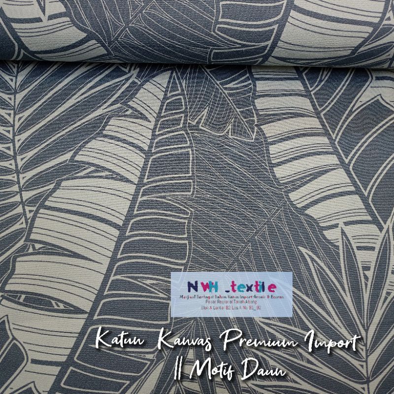 NEW KAIN KATUN KANVAS TRENDTEX PREMIUM IMPORT || MOTIF DAUN