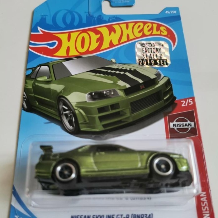 Hot Wheels Skyline GTR BNR34 R34 Hijau treasure Hunt THS FS 2019 Super