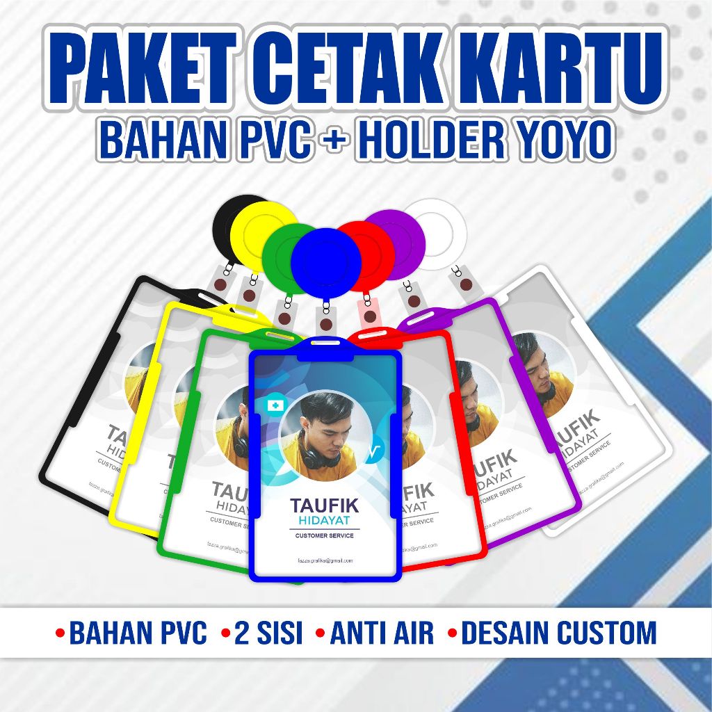 

Holder Yoyo + Cetak Bahan PVC Anti air tidak mudah luntur Desain Custom