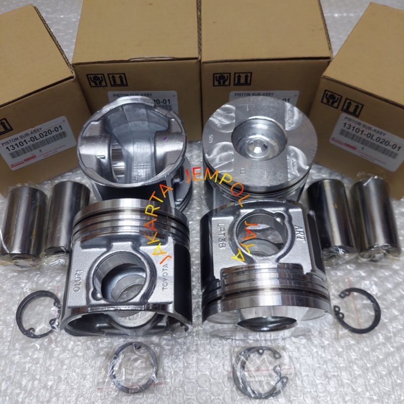 PISTON BAJA INNOVA DIESEL 2.5 2KD / PISTON SET ALFIN BAJA + PIN INNOVA DIESEL 2KD 2500CC 4PCS