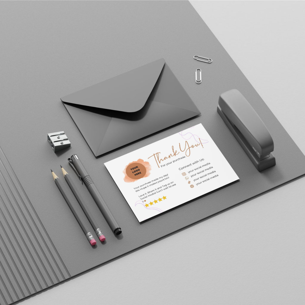 Template Canva Desain Thank You Card - Hanya Desain