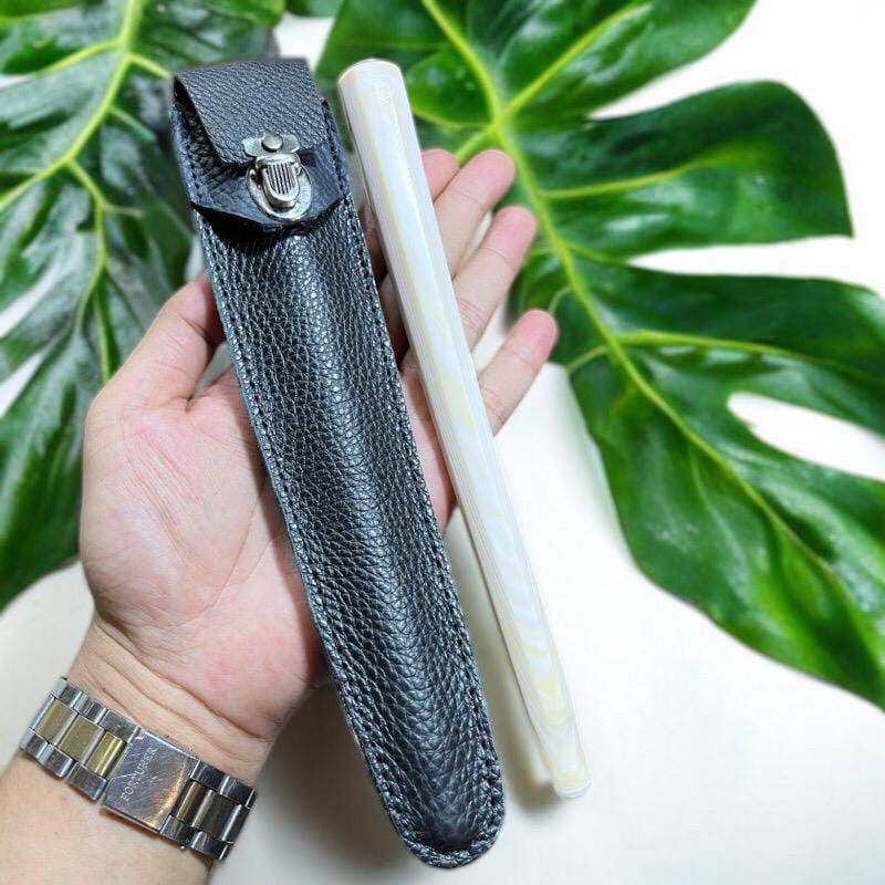 Once pipa Sari gading & sarung kulit asli