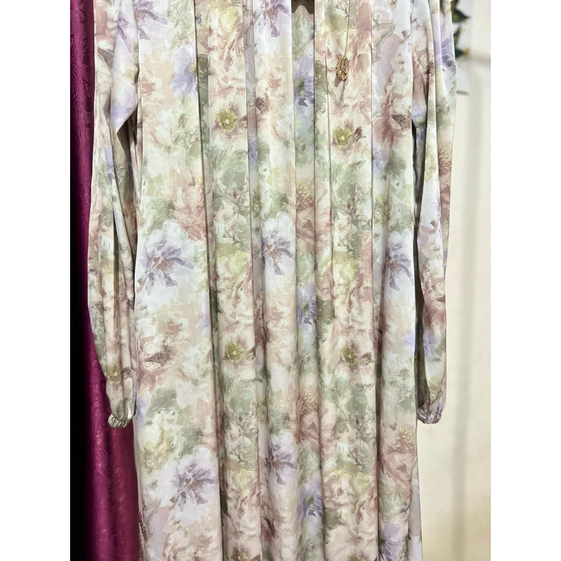 Mecca Dress Sutra Premium - Gamis Premium Motif Import