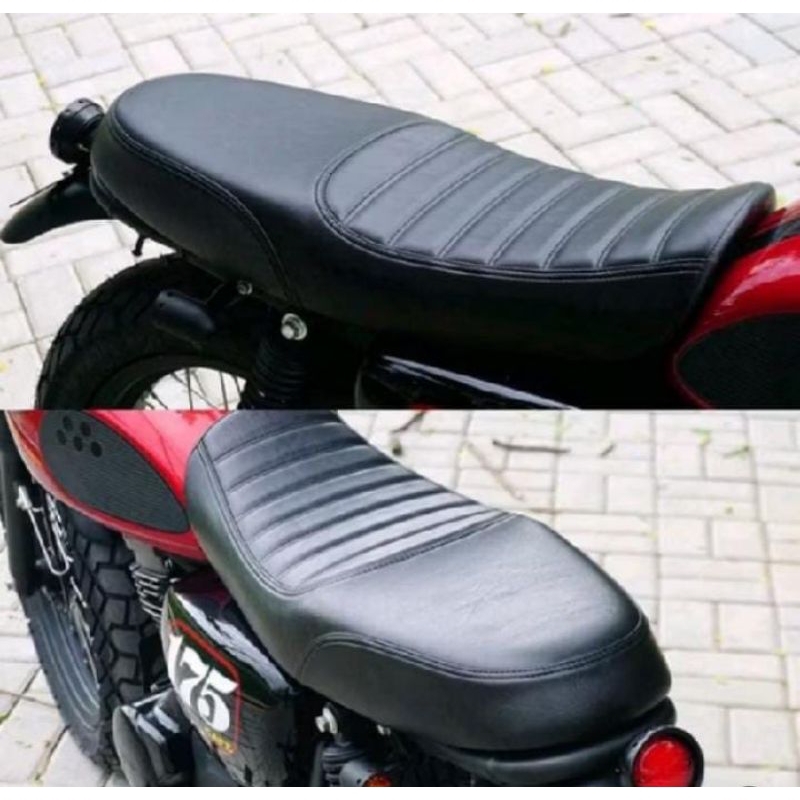 Kulit Sarung Jok Kawasaki W175 Varisi MBtech Caferacer