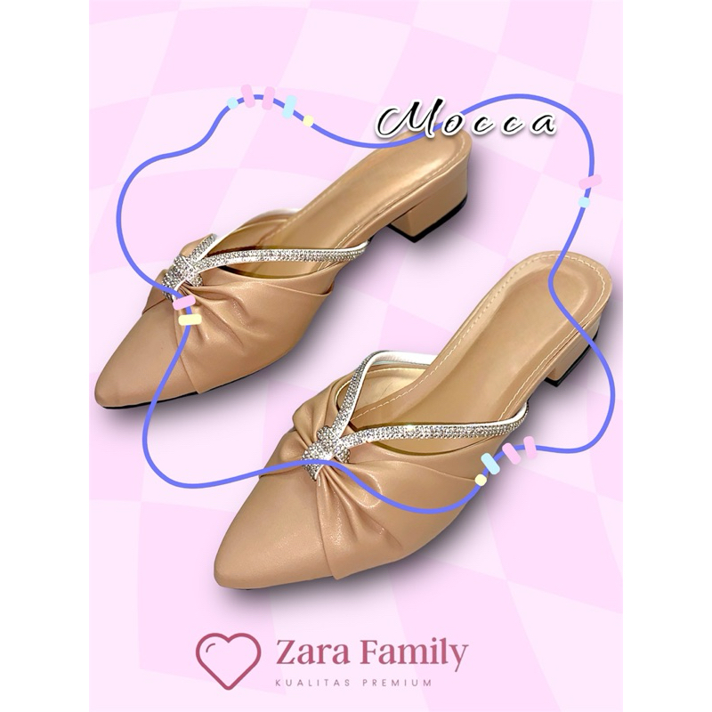 Sandal Mules Deysy Hak 3Cm~ ZaraFamily