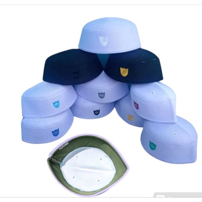 Peci Malaysia Putih Tinggi 7 cm Peci 1-10 Peci malaysia original abdul Karim peci malaysia terompah 