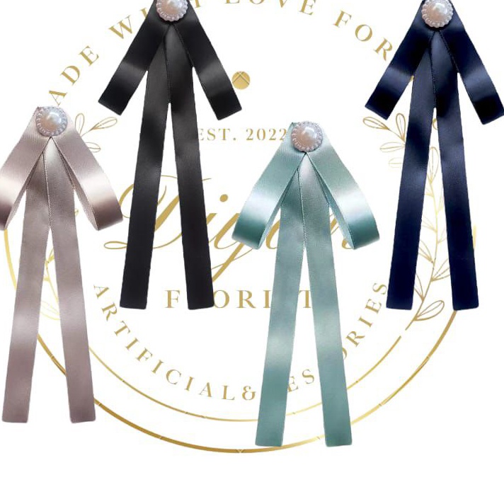 

CUCIGUDANG pita hias aplikasi korean ribbon brooch