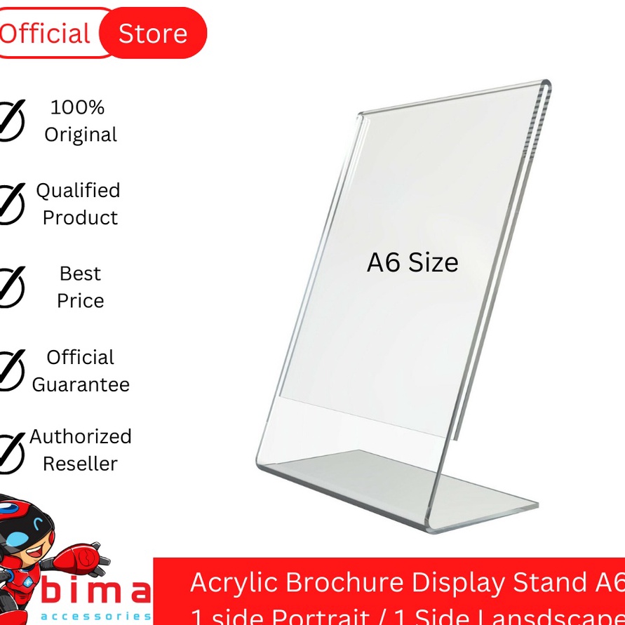 

RAIH DISKON AcrylicAkrilik Brosur Stand A6 Series