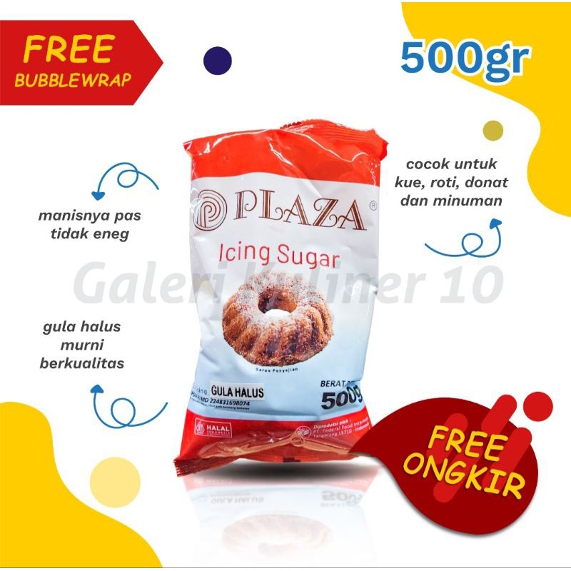 

Icing sugar plaza 500gram / Gula Halus / Gula Tabur