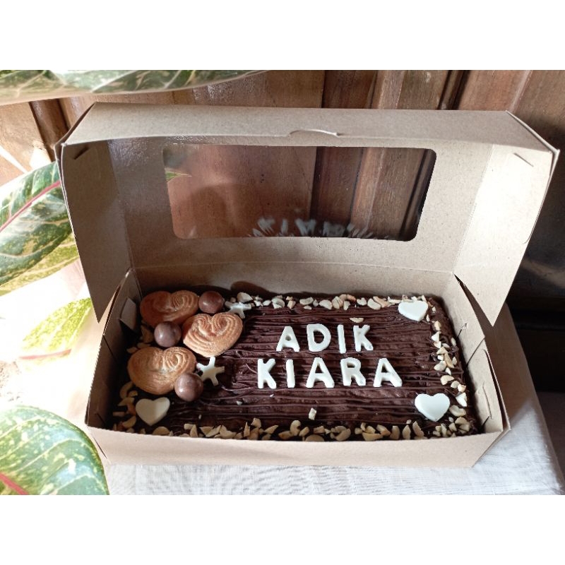 

Fudgy Brownies Ulang Tahun/ Custom/ Request Tulisan