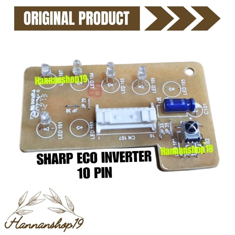 Sensor PCB AC Sharp ECO Inverter 10pin, Receiver AC Sharp ECO Inverter