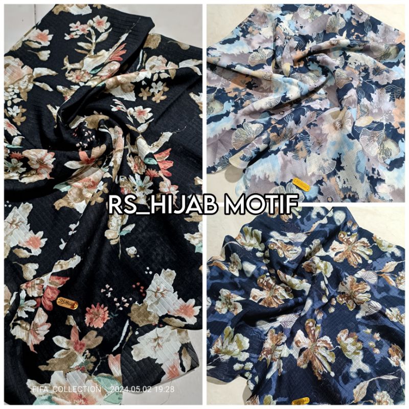 RS Hijab Motif segiempat Lasercut