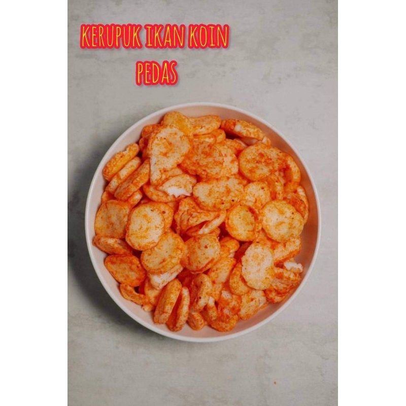 

[ 250gr ] Kerupuk Koin Pedas Snack Koin Pedas Mantap