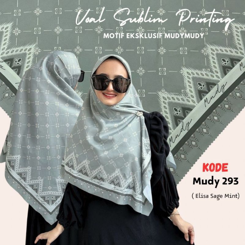 Hijab Elisa | Hijab segiempat voal|Hijab Segiempat motif|Kerudung Segi Empat Voal|Hijab Wanita|Kerud