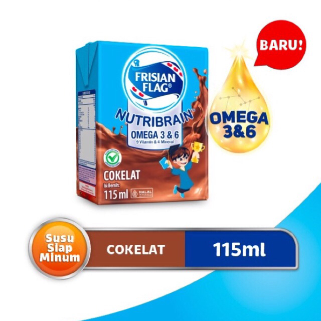 

Frisian Flag Omega Susu UHT coklat 115ml