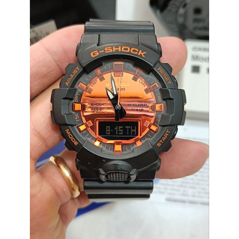 Casio G-Shock GA 800BR 1adr original fullset sangat Bagus normal semua siap pakai