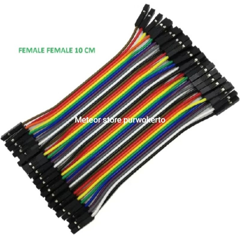 kabel jumper Female to female 10 cm 40 pcs Arduino nodemcu esp32 wemos iot project
