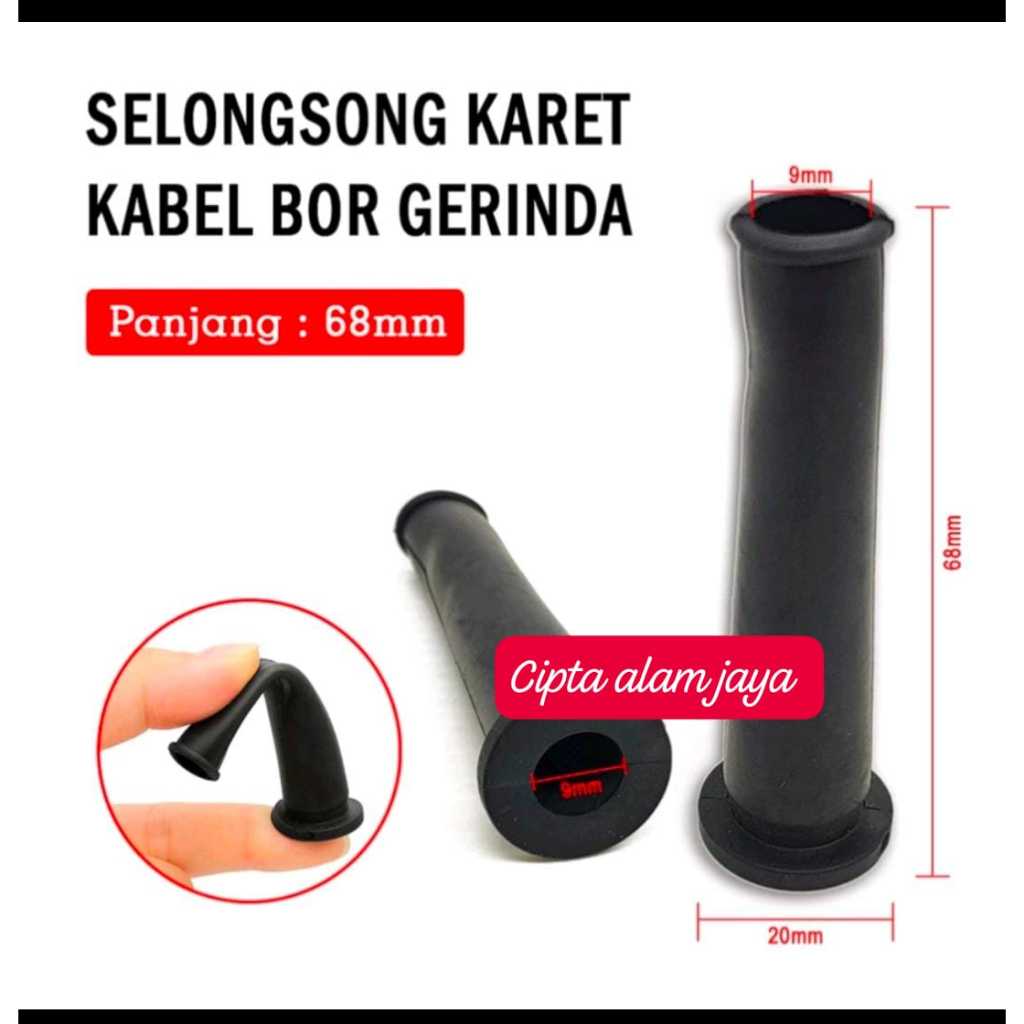 Selongsong Karet Pelindung Kabel Bor Gerinda Power Tools