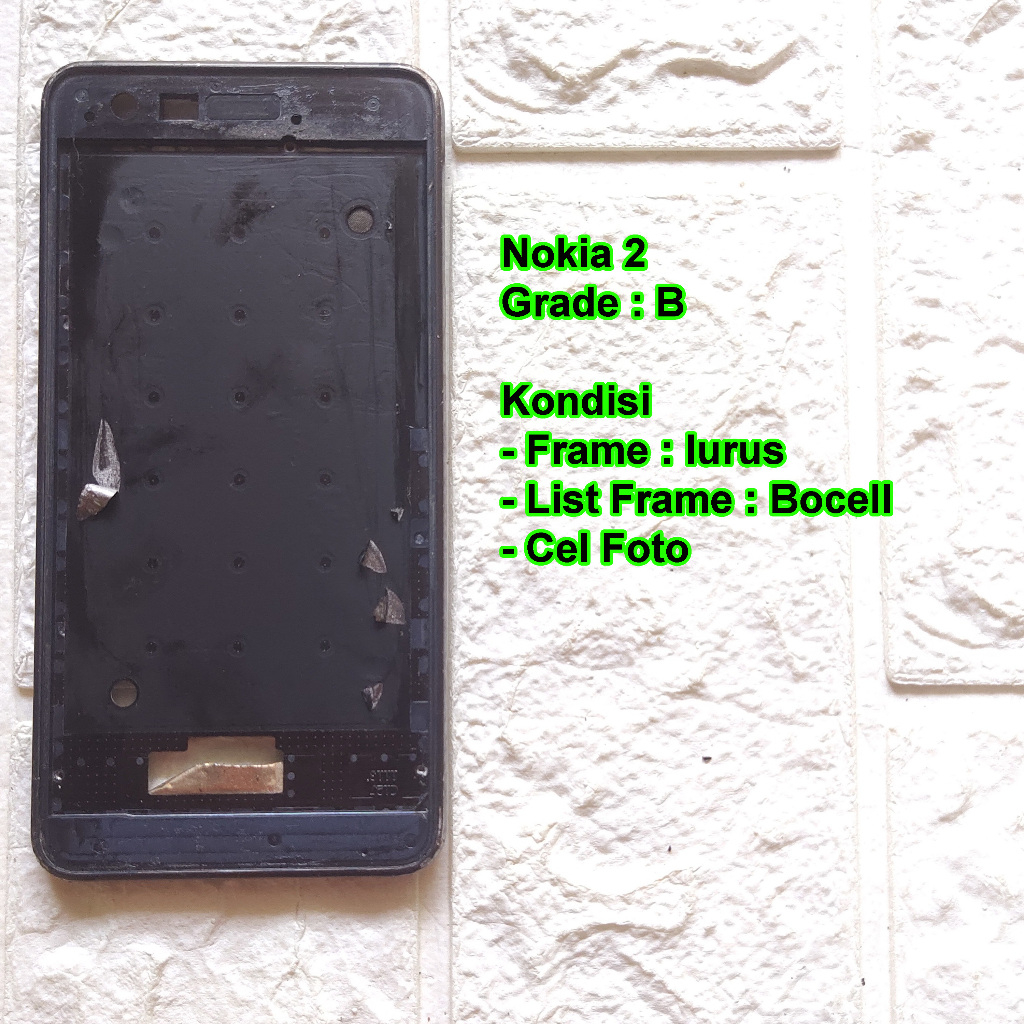 Nokia 2 Frame Tulang Tengah / Tatakan LCD Copotan