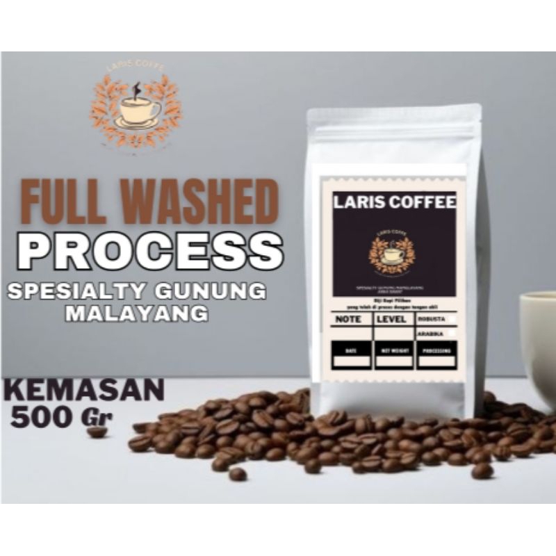 

kemasan 500gr full washed process spesialty gunung manglayang Jawa barat