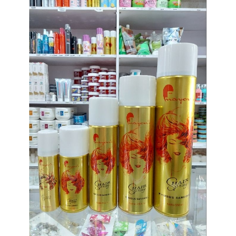 𝗧𝗢𝗞𝗘𝗞𝗔𝗦𝗜𝗠𝗨𝗥𝗔𝗛 - MAYON Spray Rambut Hair Styling / Hair Spray Rambut / Hair Spray Rambut Sanggul 550M