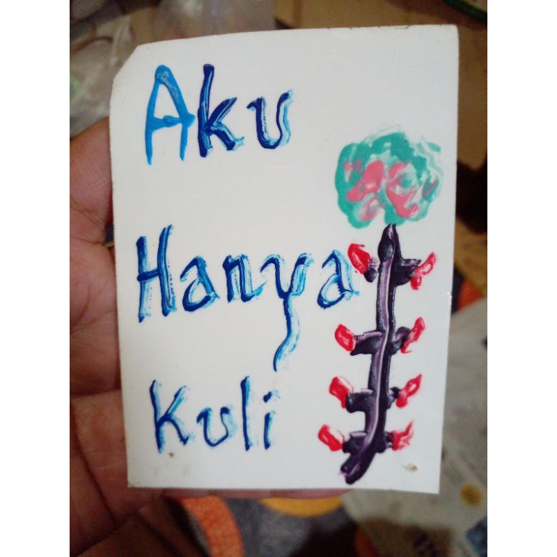 

British Sticker Timbul : Aku Hanya Kuli