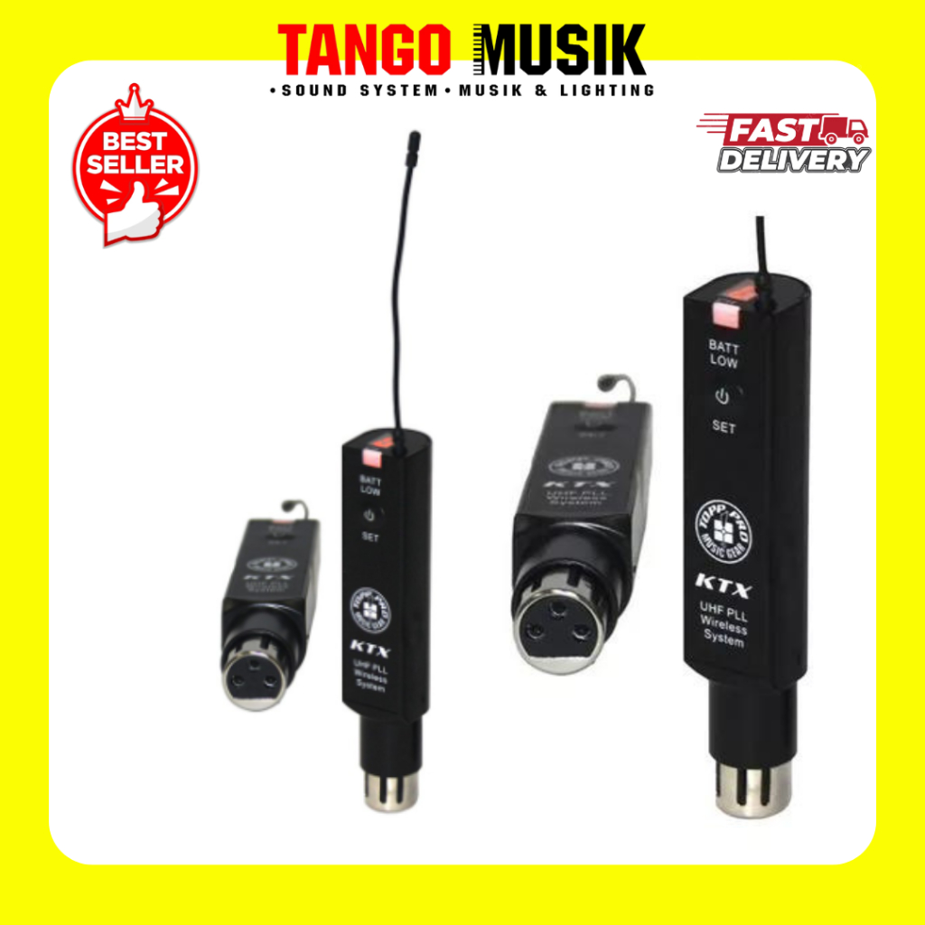 Audio Wireless System TOPP PRO KTX ORIGINAL / PENGIRIM SINYAL AUDIO TANPA KABEL / SISTEM WIRELESS / Booster Antena Taffware Penguat Sinyal Antena TV Amplifier Signal Booster HD DVB-T2 for Digital TV Antenna