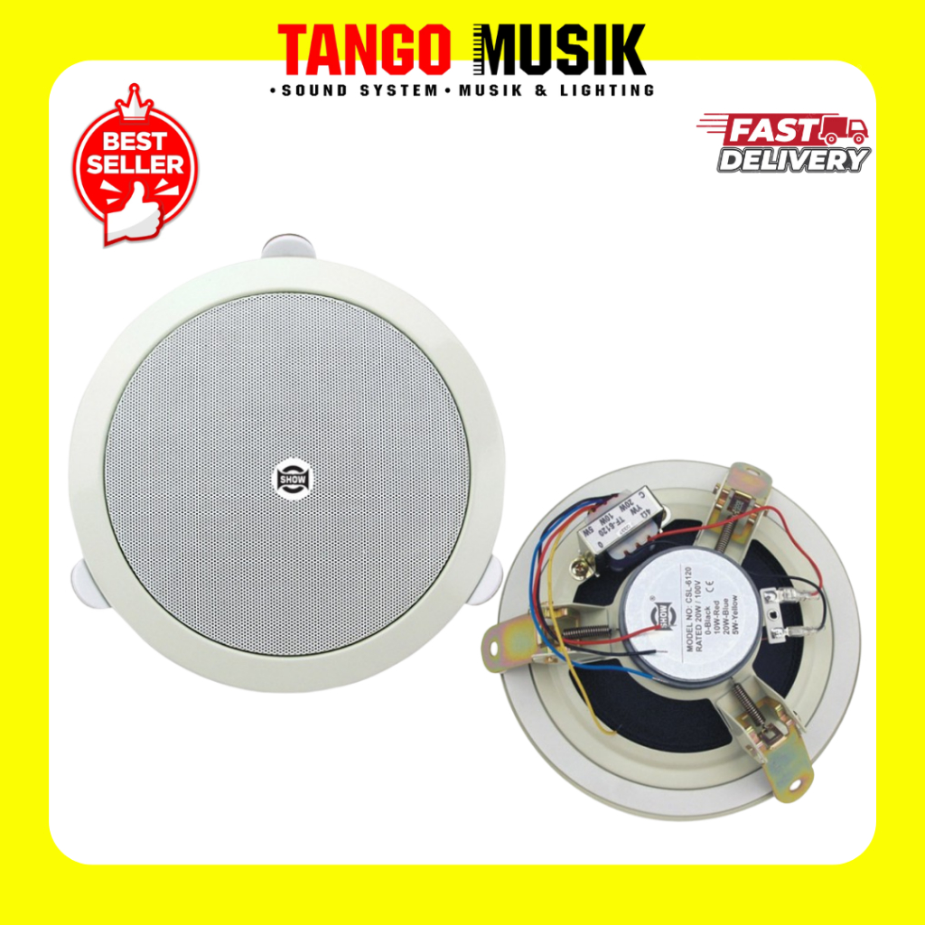 SPEAKER CEILING SHOW CSL 6120 ORIGINAL / SPEAKER CEILING 6.5 INCH / CEILING SPEAKER 6.5 INCH / SPEAK