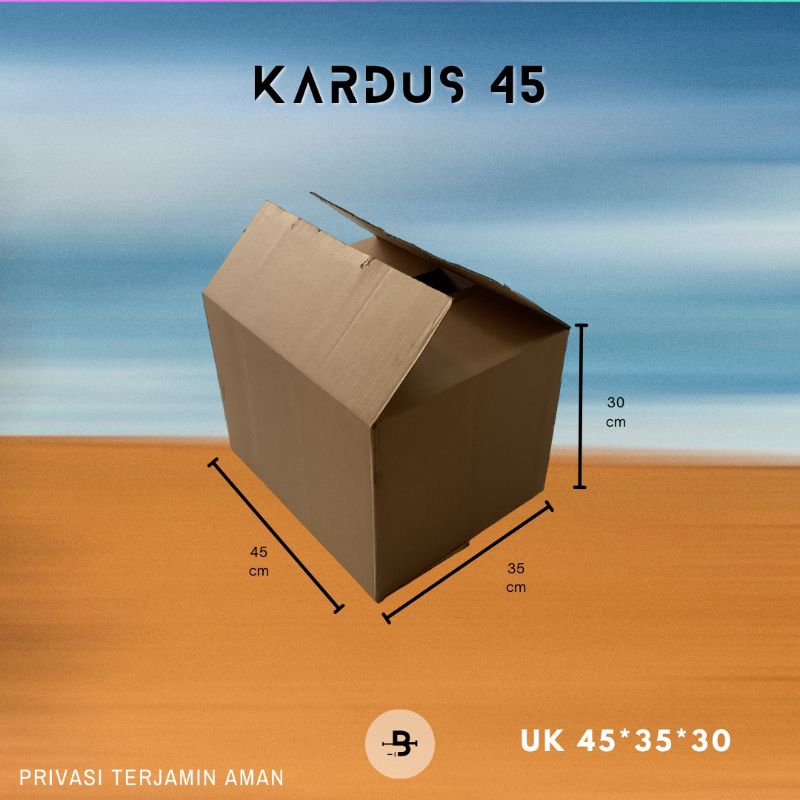 

Kardus uk 45 x 35 x 30 cm | Karton 45 | Dus | Box 45x35x30