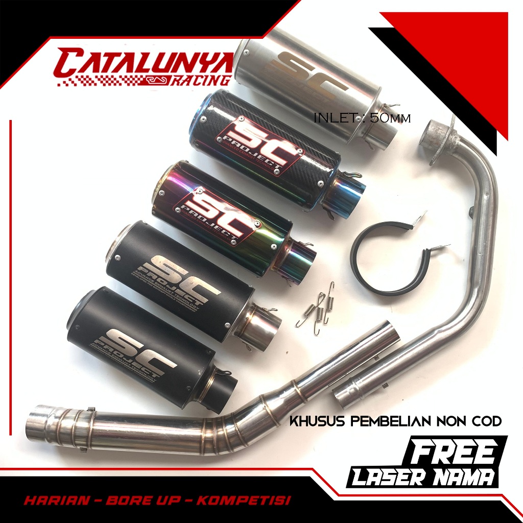 KNALPOT RACING SC PROJECT TITAN THUNDER 125