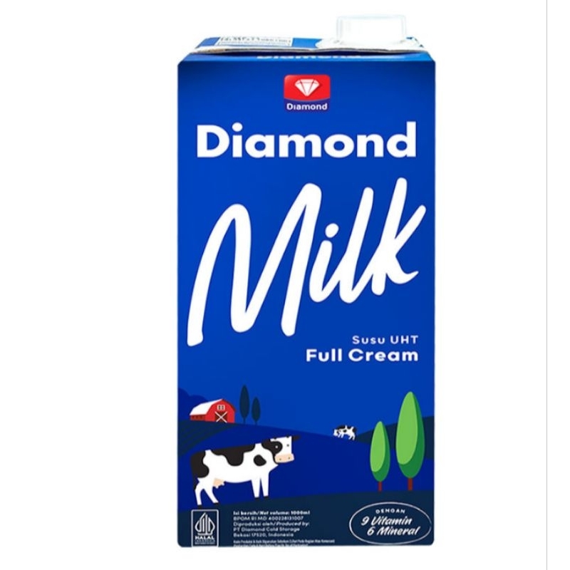 

Diamond Milk Susu UHT Full Cream 1 Liter