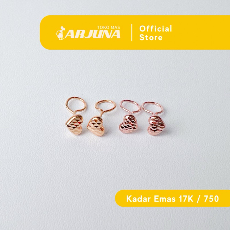ARJUNA Anting Toge Emas Tua Model 17K 15A