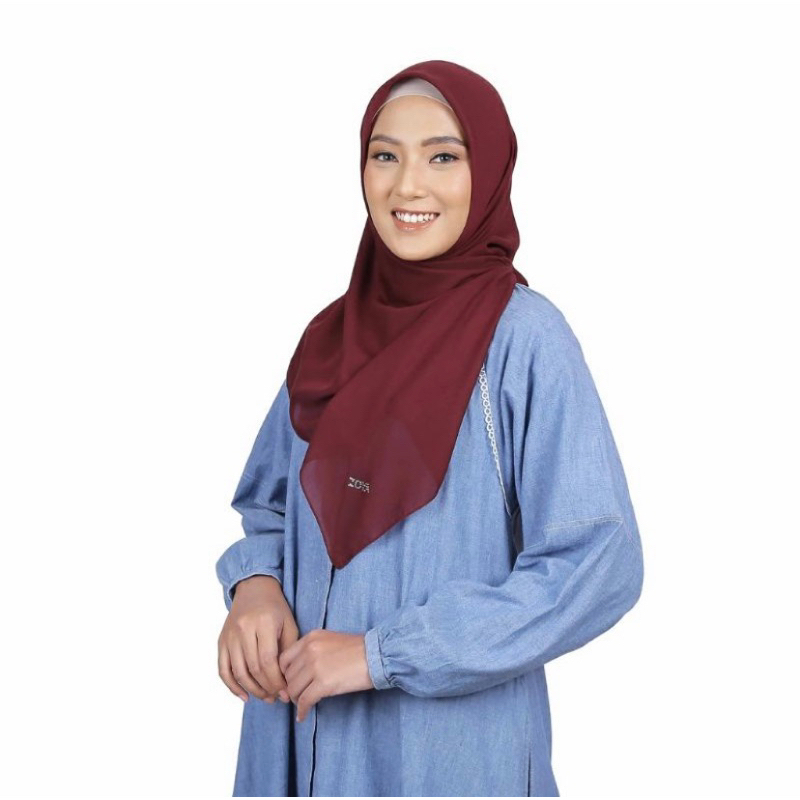 ZOYA SCARF Defne Segi Empat Polos