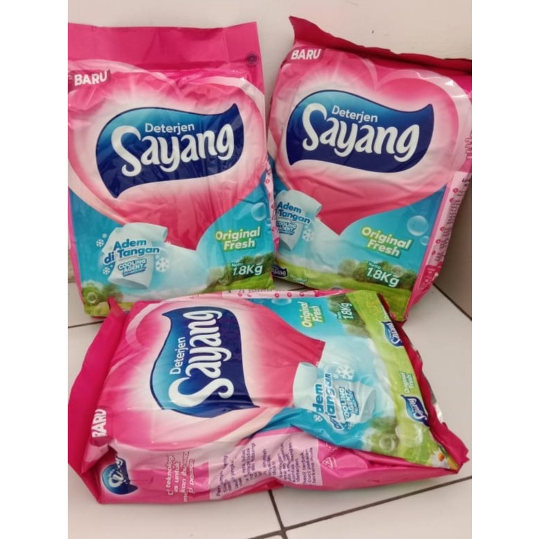 sayang bubuk 1 8 kg murah promo/deterjen sayang/deterjen bubuk/deterjen bubuk sayang 1 8 kg murah