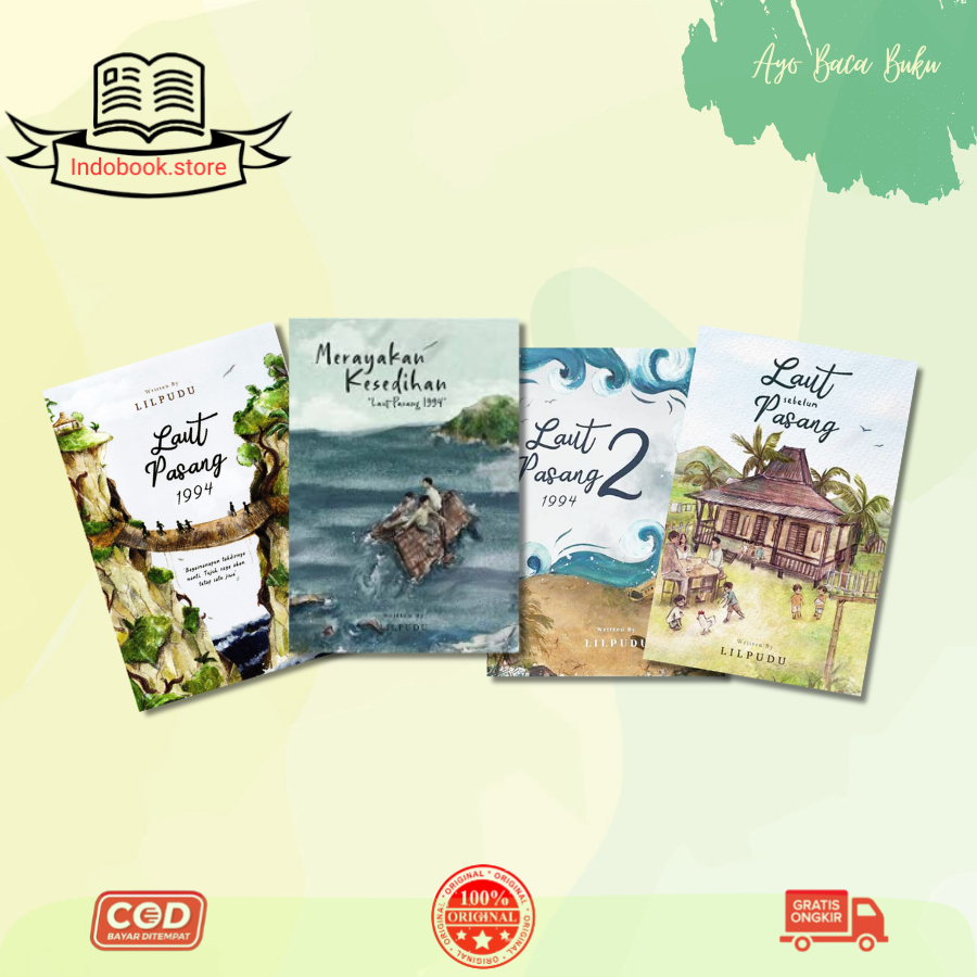 Novel Laut Pasang 1994,Laut Pasang 2,Laut Sebelum Pasang,Merayakan Kesedihan - Lilpudu