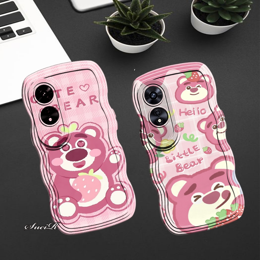PS - K792 case untuk type OPPO A60 softcase gelombang motif custom LOTSO