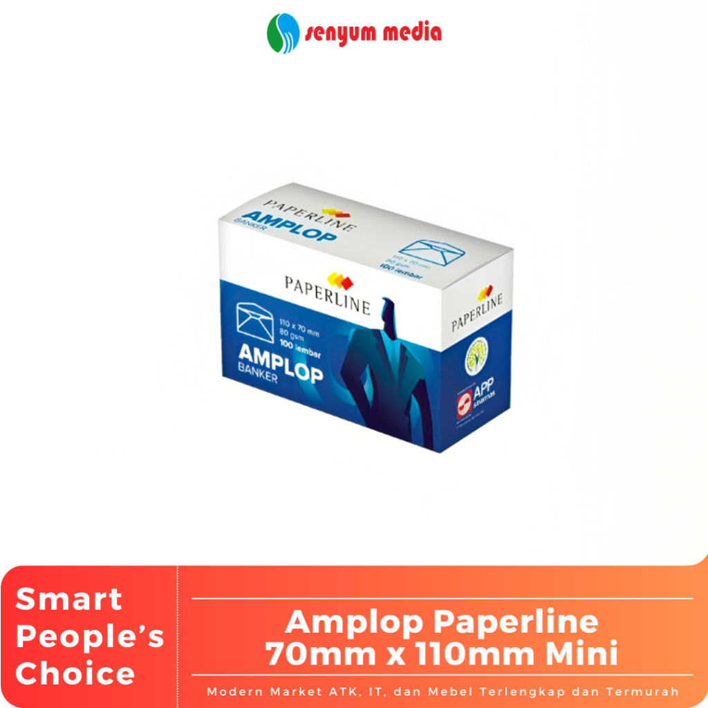 

Amplop Paperline 70mm x 110mm Mini (1 Pak Isi 100 Lembar) (S:PAK)
