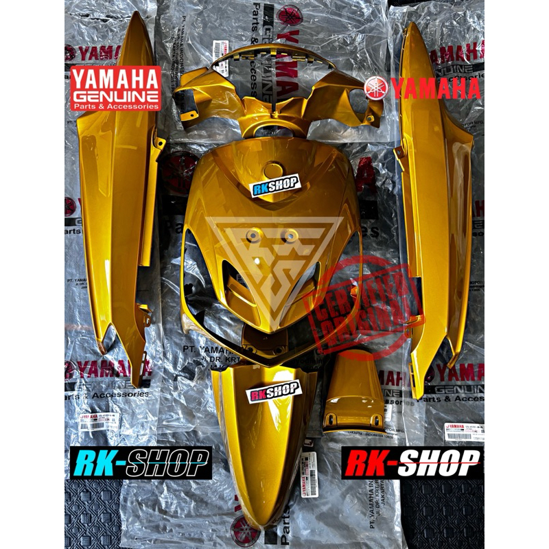 cover body mio smile gold full body original yamaha genuine 28d-pb