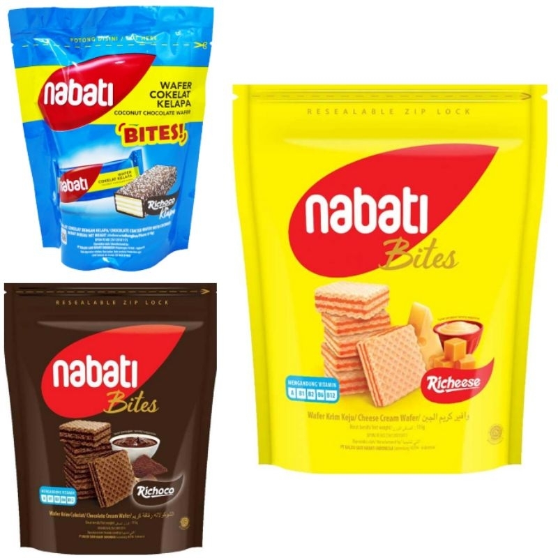 

Nabati Richeese & Richoco Bites Wafer Krim isi 115 gram