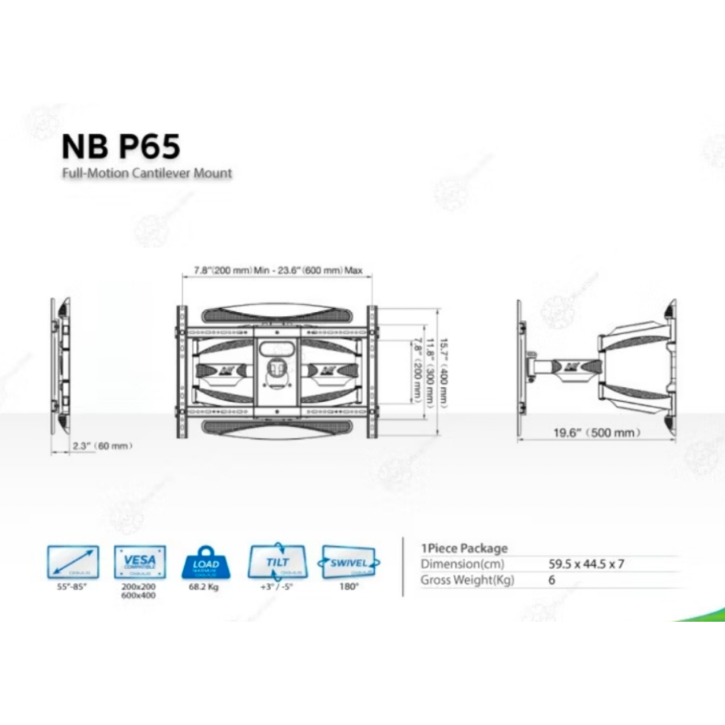 Bracket TV North Bayou LED LCD P6 Produk