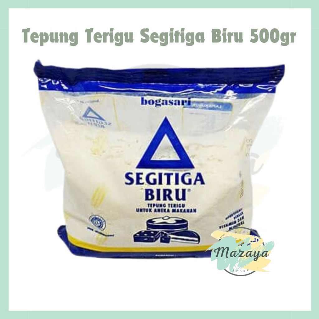 

TEPUNG TERIGU SEGITIGA BIRU 500 GRAM - MAZAYA HOMESTORE