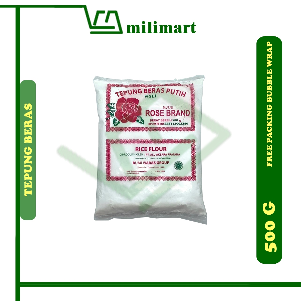 

TEPUNG BERAS PUTIH ROSEBRAND KEMASAN 500 GR