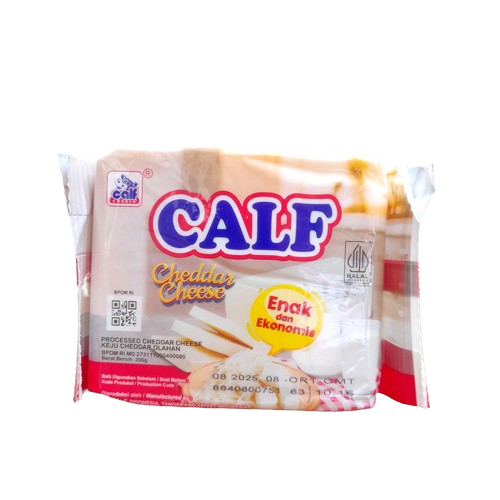 

Keju Calf Cheddar Cheese 200gr