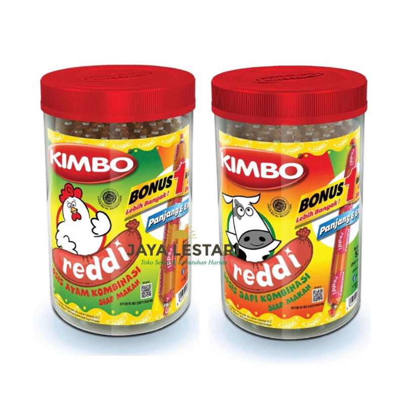 

Kimbo Reddi Sosis Kombinasi Siap Makan (Isi 25/Toples) (525g)