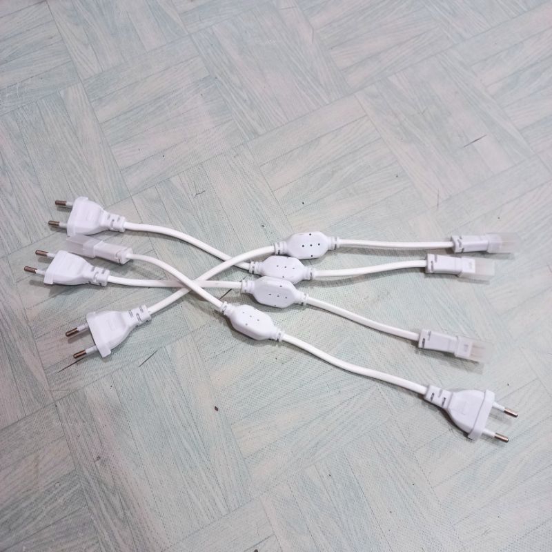Adaptor Socket Colokan Lampu Led Strip Selang Soket 1 Set Cover